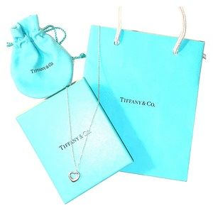 Tiffany Open Heart Pendant silver